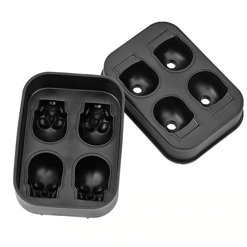 3D Silicone Skull Ice Cube Mold & Maker | Large Novelty Drink Tray