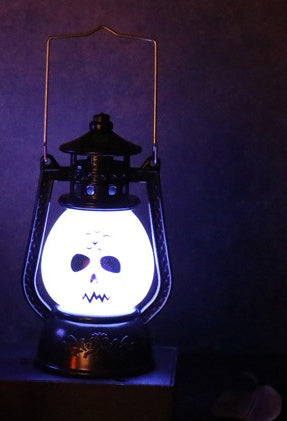 Halloween Hanging LED Lamp | Vintage Ghost & Spider Decoration Light