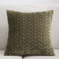 Modern Solid Flannel Sofa Cushion Case