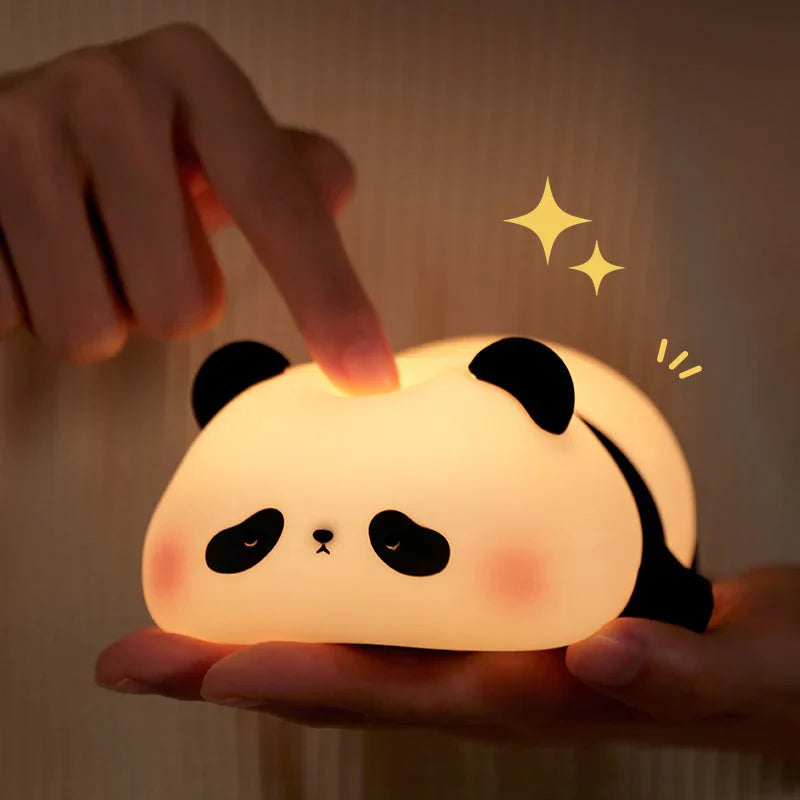 Cute Panda Night Light LED Squishy Tap Lamp Best