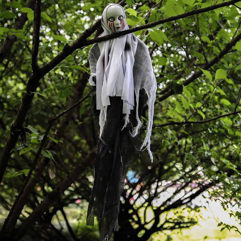 Halloween Skull Ghost Decoration | Haunted House Horror Hanging Prop