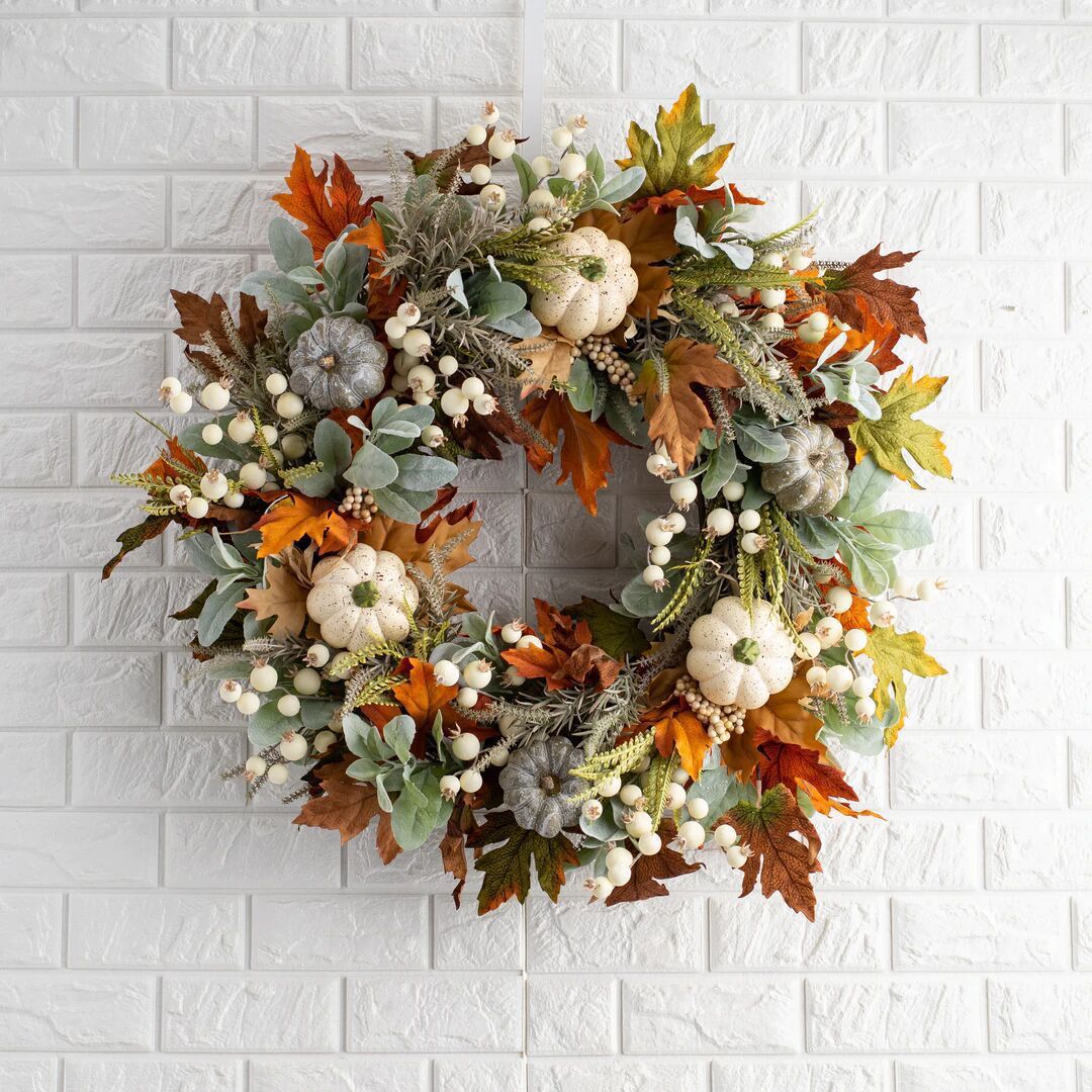 Autumn Pumpkin Leaf Garland | Halloween & Thanksgiving Home Decoration