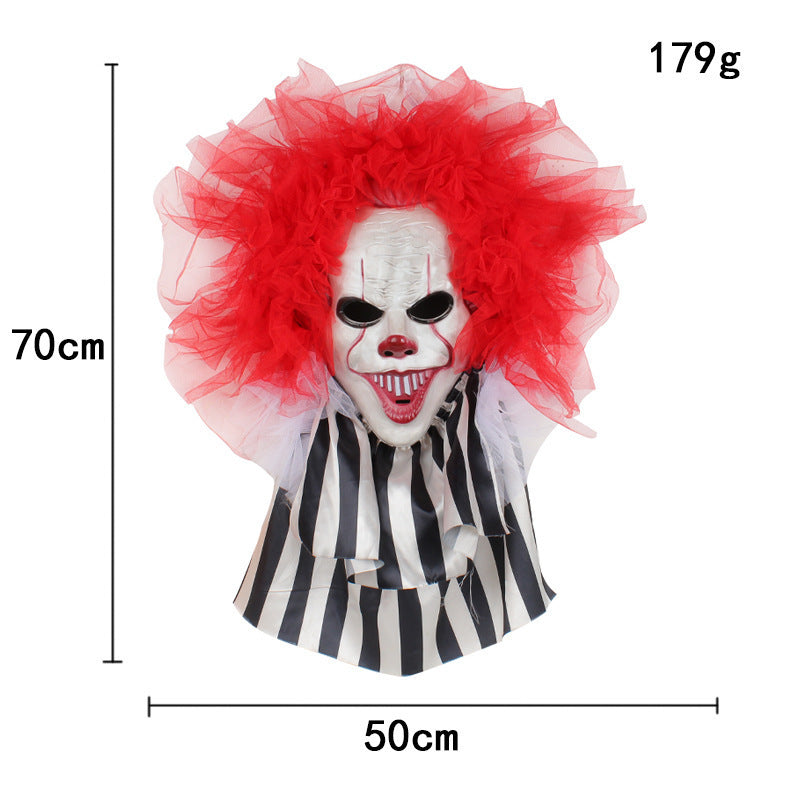 Halloween Clown Wreath | Horror Door Hanging Decoration for Home & Party
